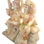 White Marble Shiva Family Painted Makrana Marble Shiva