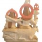 White Marble Shiva Family Painted Makrana Marble Shiva