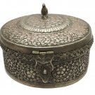 White Metal Handcrafted Engraved Box