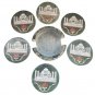 Green Marble Inlay Tea coaster using real semi-precious stone