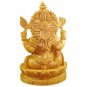 Handmade Carved Wooden Ganesh Elephant God Ganesha Statue Hindu Religious