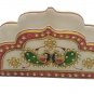 Marble Napkin Holder Decorative Floral Design with embossing painting