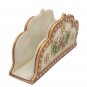 Marble Napkin Holder Decorative Floral Design with embossing painting