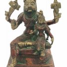 Brass Hand carved Narsingh  Statue