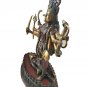 Brass Kaali Statue Durga Kali Maa Hindu Goddess antique finished