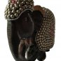 Hand Carved Wooden Elephant With Beads Work Royal Elephant Home Decor gifts
