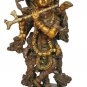 Brass Radha Krishna Statue Love Couple Hindu Religious