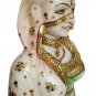 Marble Rajasthani Bani Thani Village Lady Statues Hand Painted using gold Foil