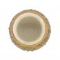 Marble Stone Round Pot Gold Foil Work Painted Vessel Stone