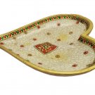 Marble Fruit Bowl With Embossing Painted work Table Decor