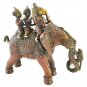 Brass Elephant with Ganesh statue Hindu God Elephant Lord Brass India Home Decor