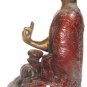 Lotus Sitting Brass Medicine Buddha Statue Home Decor Figure