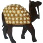 Carved Wooden Camel the westren Desert Coated With Beads Work 4 Pcs. Set