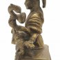 Brass Saraswati Handmade Carved Statue Hindu Religious