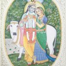 Synthetic Tiles Radha-Krishna Painting