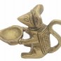 Brass Mouse  Deepak Wick Lamp Deep Hindu Religious Temple Lamp