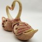 Synthetic Pair Of Ducks Statue Handmade Resin Carving Ducks home decor