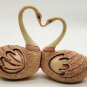 Synthetic Pair Of Ducks Statue Handmade Resin Carving Ducks home decor