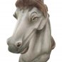 White Marble Stone Horse Bust Statue  Home Decor
