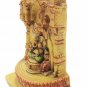 Synthetic Ganesh Statue with Temple Collectible Resin Carving Ganesh home decor