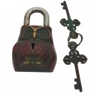Brass Antique Finish Door Lock Traditional Owl Lock