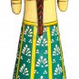Hand Carved Solid Wooden Painted Rajasthani Dolls Pair