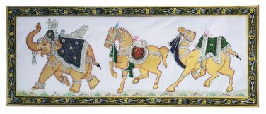 Handmade Animals Silk Painting Home decorative wall hanging art work