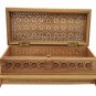 hand carved wooden undercut jewelry box Storage box