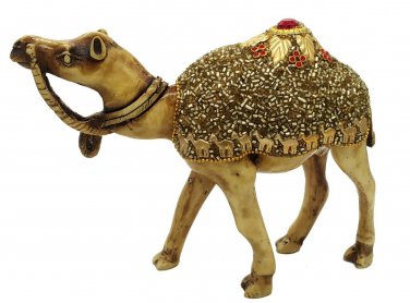 Synthetic Camel Beads Work Statue Handmade Resin Carving Camel home decor