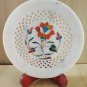 Marble Round Plate Decorative Floral Elephant Design Inlay Pietra Dura Stone 6"