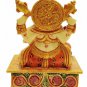 Synthetic Ganesha Statue Sitting Collectible Resin Carving Ganesh home decor
