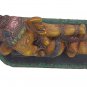 Handmade Carved Wooden Sleeping Ganesha Painted Elephant God Ganesha painted