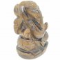 Tiger eye Stone Ganesha statue elephant god Figurine