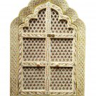 Handmade Bone Inlay Decorative Window With Emboss Gold Foil Painting Multi Use