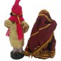 Dolls Handmade fabric Rajasthani Bride and Groom Cotton Dolls puppetry