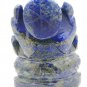 Lapis Lazuli Stone Ganesha Statue Elephant God natural Gemstone Ganpati