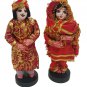 Handmade fabric Cotton Punjabi Bride & Groom Dolls home Decor