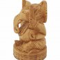 Hand Carved Wood Ganesha Statue Elephant God Wooden Ganesha Gift Home Decor