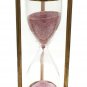 Brass Sand Timer Hourglass with Both Side Compass Table Decor