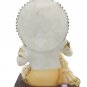 White Makrana Marble Stone Baby Krishna Statue Gold Painted Bal Gopal