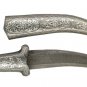 10 "Decorative Dagger Damascus Blade Koftgiri Silver Work With Carved Handmade