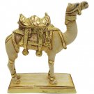 Synthetic Camel With Real Gold Foil Work Statue Handmade Collectible