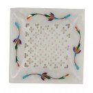 Marble Inlay cutting work Tray using Semi precious stone home decor