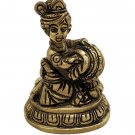 Brass Baby Krishna Statue Bal Gopal Hindu Religious