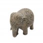 Handmade Sand Stone Trunk Down Carving Elephant