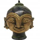 Brass Village Tribe Lady Head Statue Bust Hand Crafted