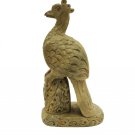 Peacock Statue Soft stone Home Decor Sculpture Figurine art Gift Bird Ornament
