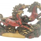 Synthetic Running Horse Statue Handmade Collectible