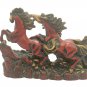 Synthetic Running Horse Statue Handmade Collectible