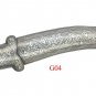 14 "Decorative Dagger Damascus Blade Koftgiri Silver Work With Carved Handmade